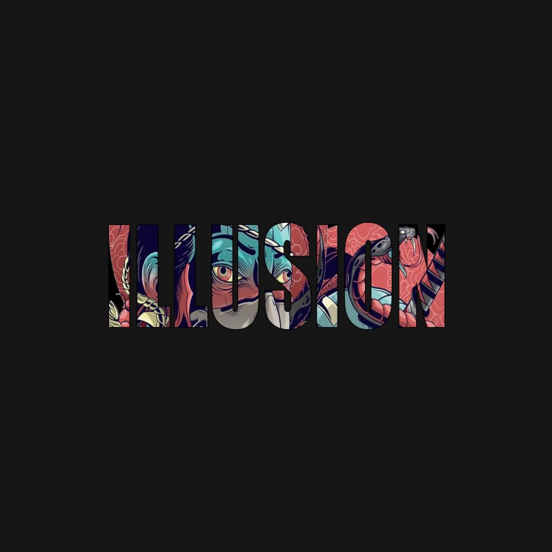 Colorful Artistic Illusion Design Male Long Sleeve T-Shirt