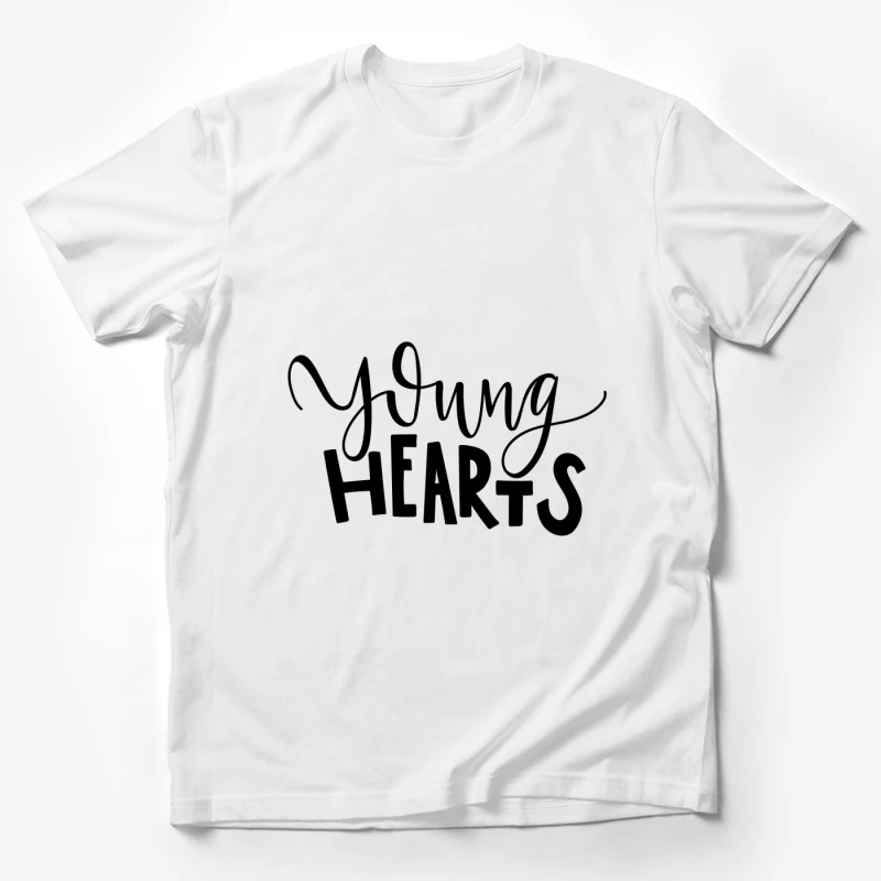 Design typographique Young Hearts Homme T-Shirt