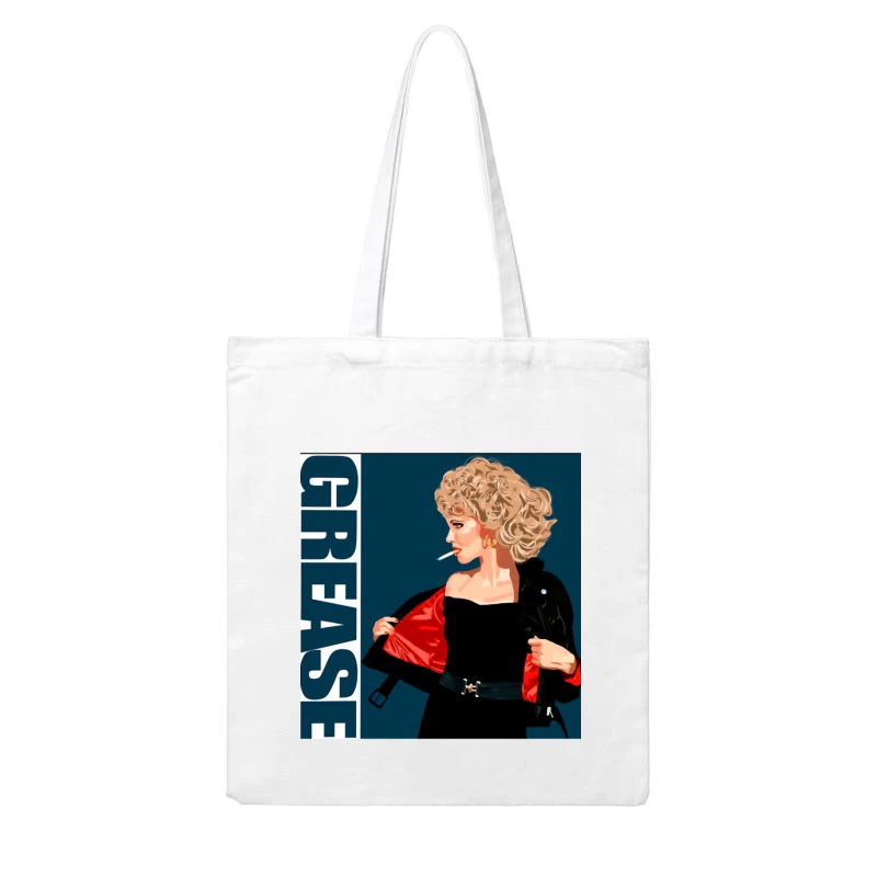 Vintage-Style Movie Musical Fashion Illustration Cotton Tote Bag