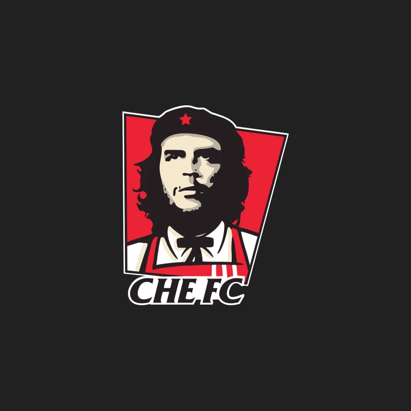 Che Guevara Inspired Sports Team Logo Bucket Hat