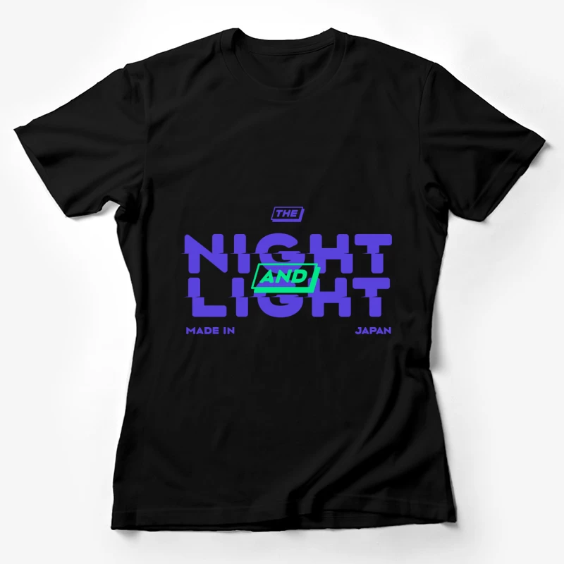 Nacht und Licht Design aus Japan Damen T-Shirt