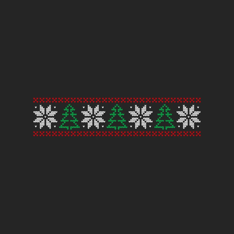 Motif de Noël avec sapins et flocons Homme Sweat-shirt à enfiler