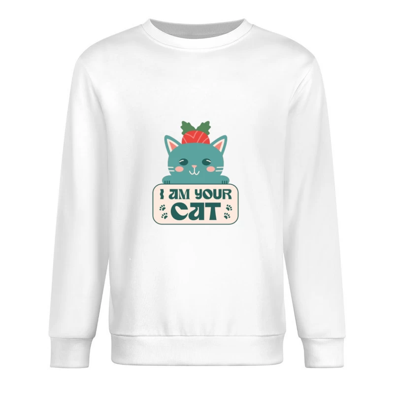 Carte de Chat Mignon Homme Sweat-shirt à enfiler