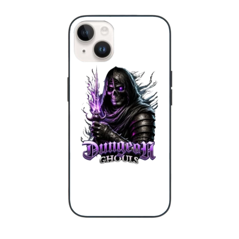 Ethereal Dark Knight with Purple Magic - Dungeon Ghouls iPhone Case