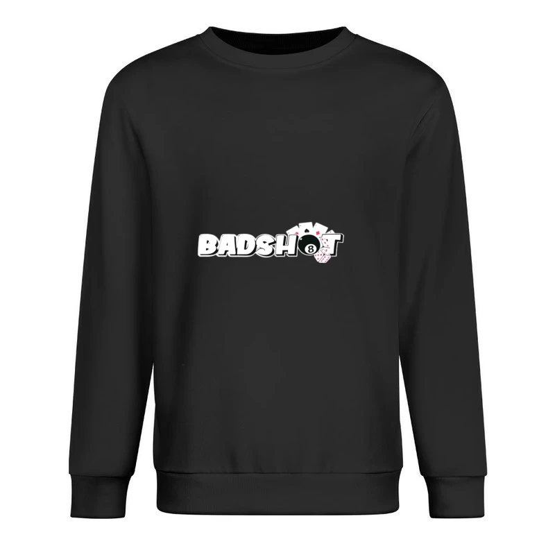 Badshot - Billard und Kartenlogo Herren Pullover Sweatshirt
