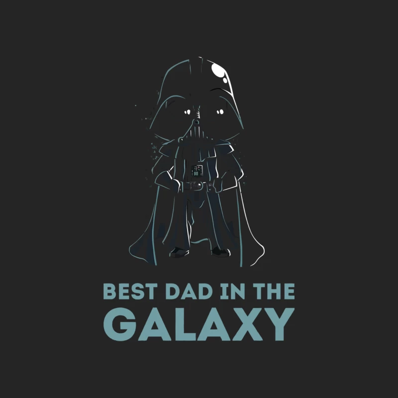 Star Wars-Inspired "Best Dad in the Galaxy" Darth Vader Illustration Female Pullover Sweatshirt