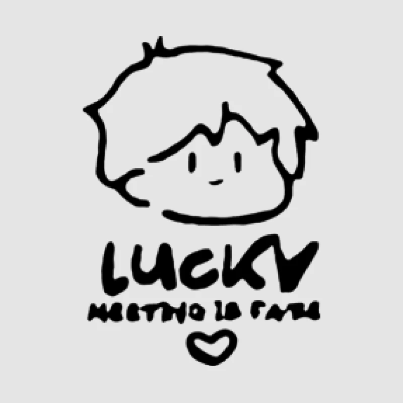 Niedliche Zeichnung von Lucky mit Spruch Damen Pullover Hoodie