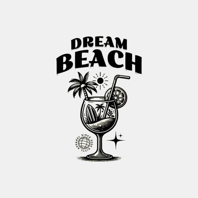 Traumstrand-Cocktail-Design Herren Tanktops