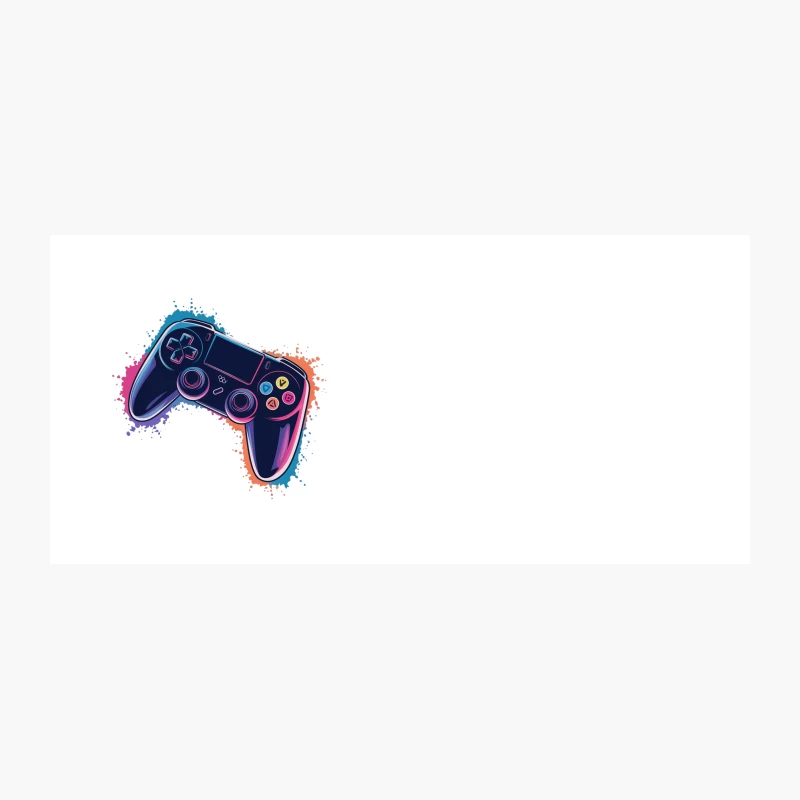 Vibrant Neon Game Controller Digital Art Coffee Mug