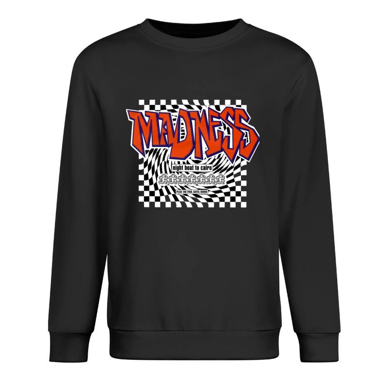 Madness - Night Boat to Cairo Album Cover with Checkerboard Design Male Pullover Sweatshirt