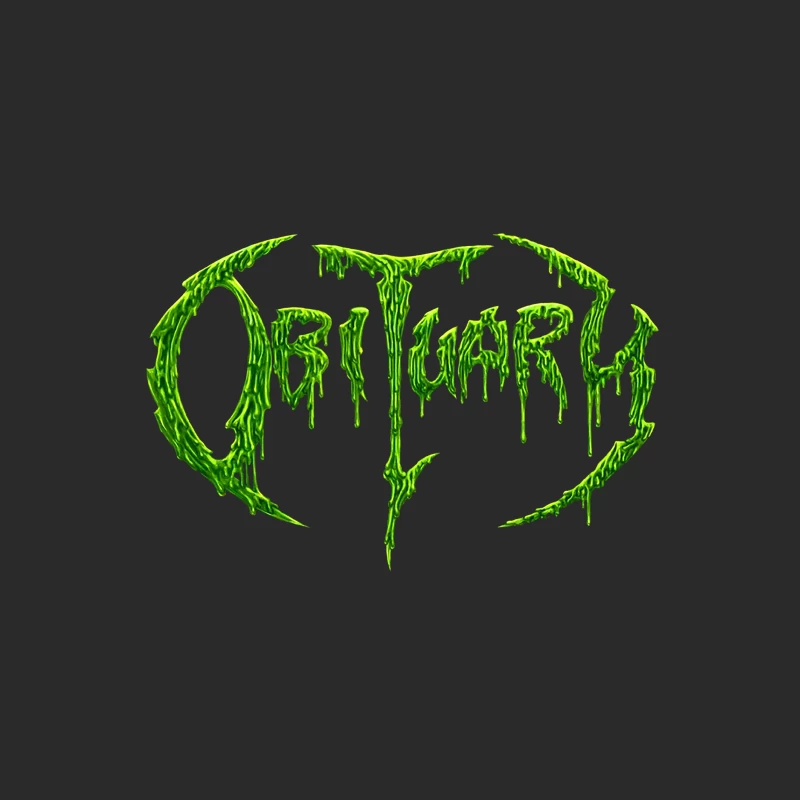 Obituary Green Logo Baseball Cap