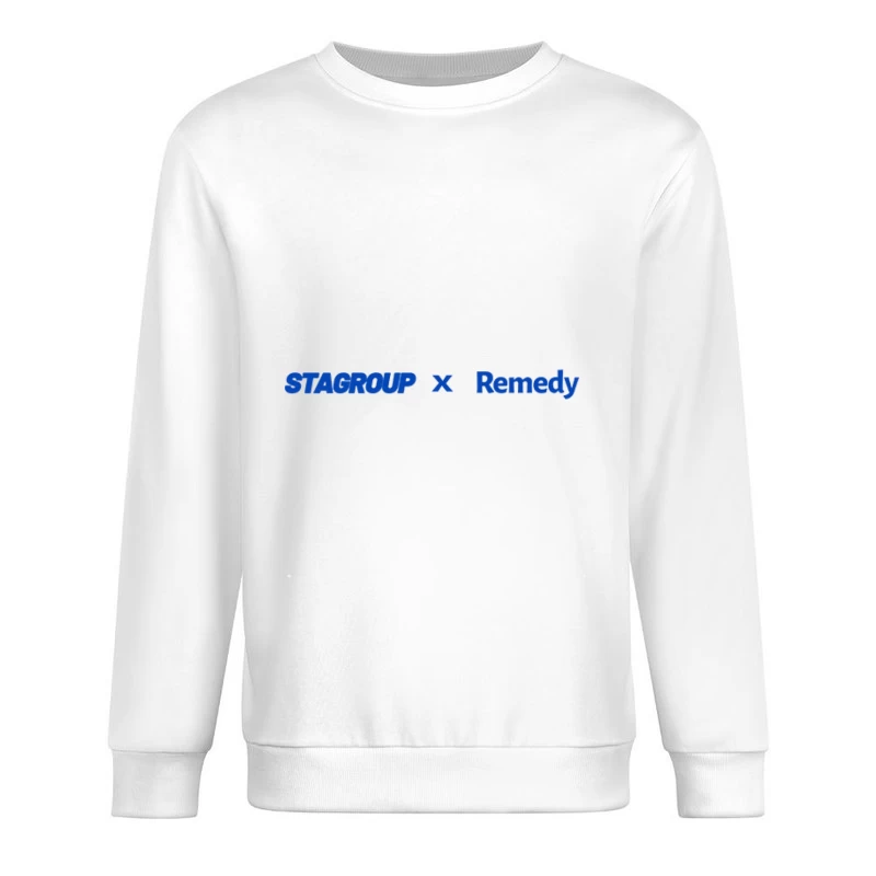 Stagroup und Remedy Kollaboration Logo Herren Pullover Sweatshirt