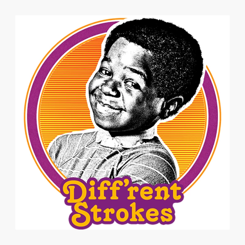 Diff_rent Strokes  80s Vintage Look Fan Design Pin