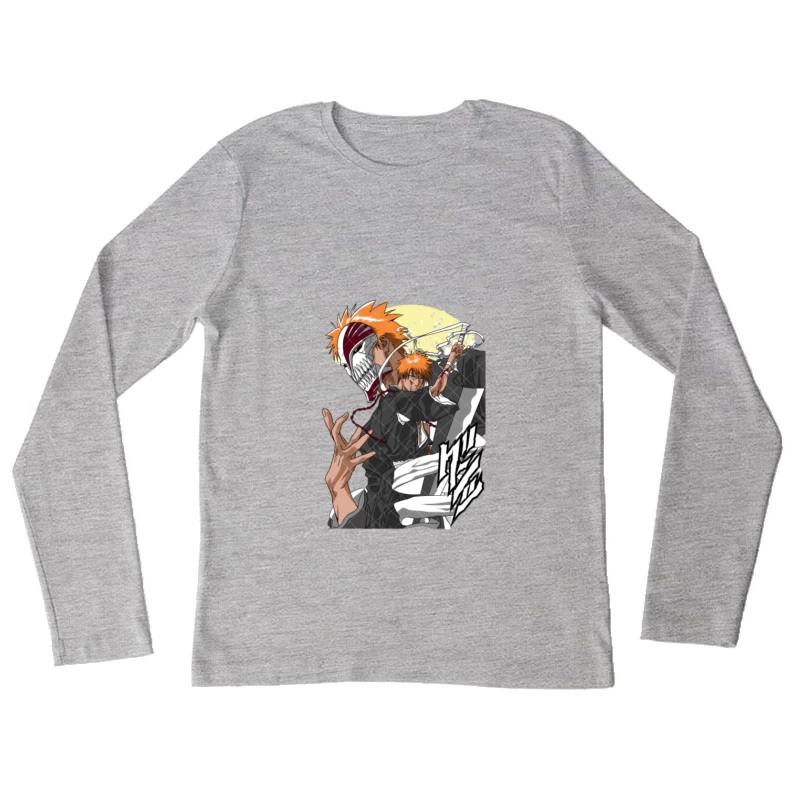 Cooler Shinigami-Krieger - Manga-Illustration Damen Langarm T-Shirt
