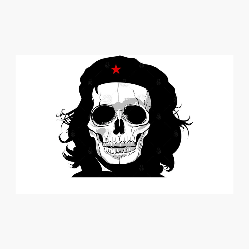 Che Guevara Skull Tribute Travel Mug
