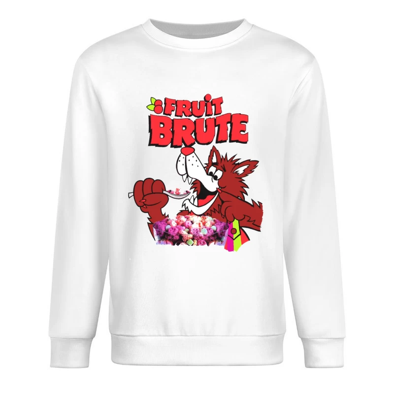 Vintage Fruit Brute Monster Cereal Mascot Logo Male Pullover Sweatshirt