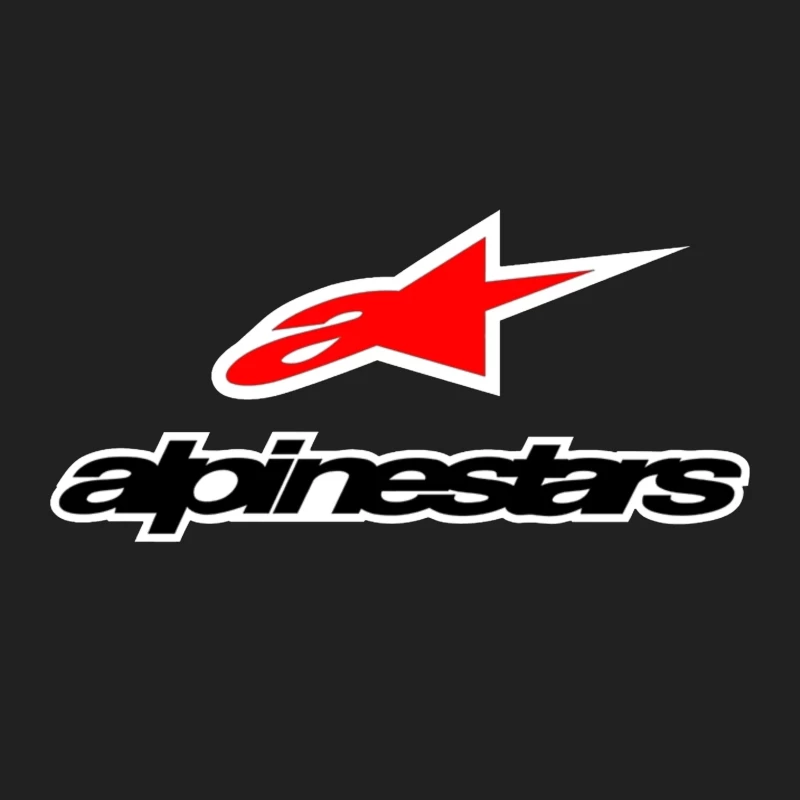 Alpinestars Motorsport Brand Logo with Red Star Design Bucket Hat