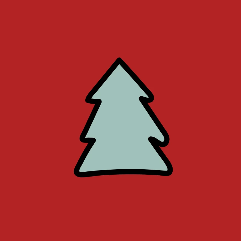 Icône de sapin minimaliste Femme T-Shirt