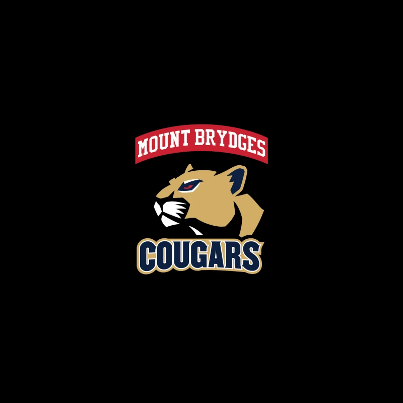 Mount Brydges Cougars Team Logo iPhone Case