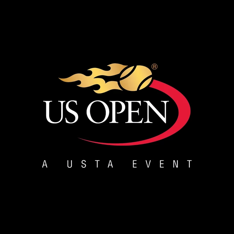 US Open Tennis Championship Tournament Logo Design Desk Mat