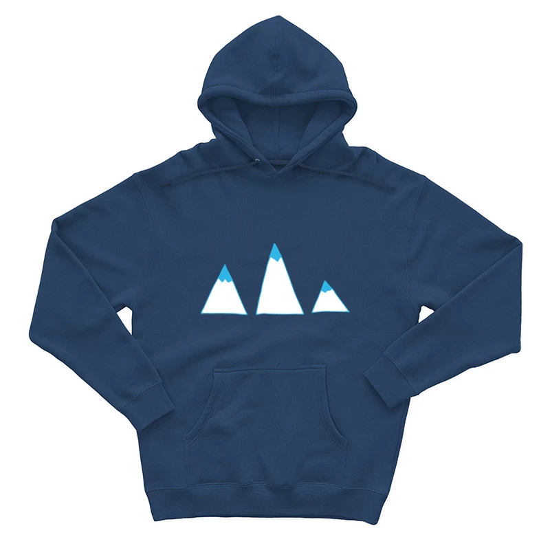 Illustration de montagnes avec sommets enneigés Homme Sweat à capuche
