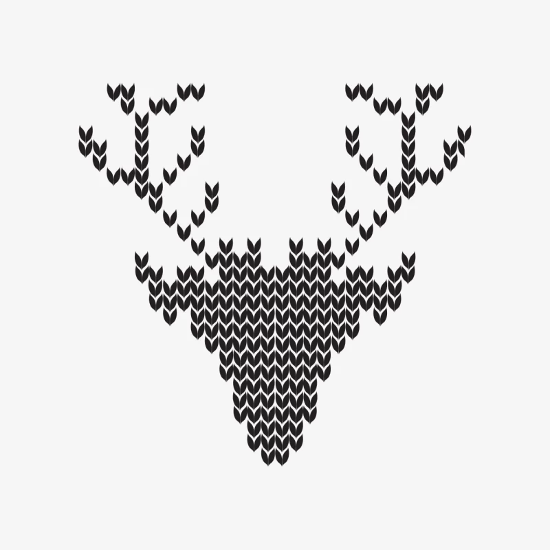 Tête de cerf en motifs Femme Sweat-shirt à enfiler