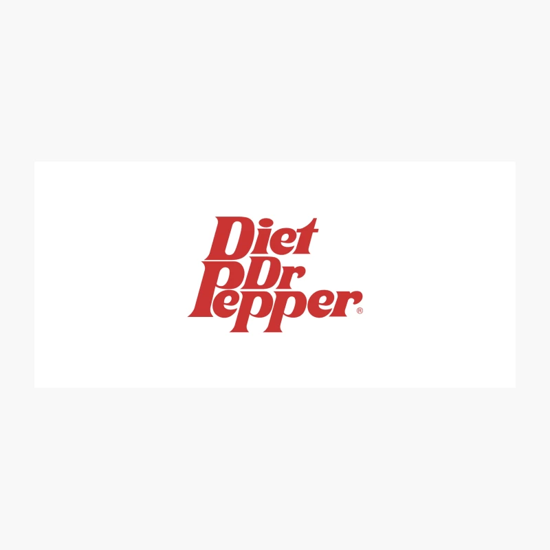 Diet Dr Pepper Soda Brand Logo in Red Typography Coffee Mug
