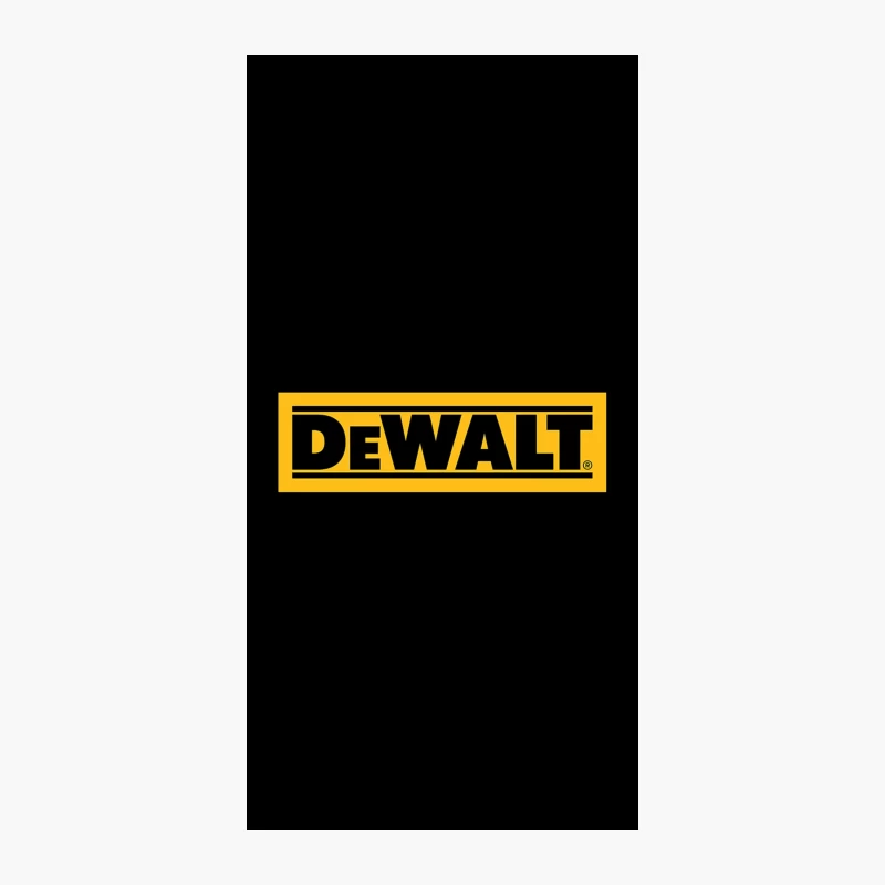 DeWalt Power Tools Logo: Yellow and Black Construction Brand iPhone Case