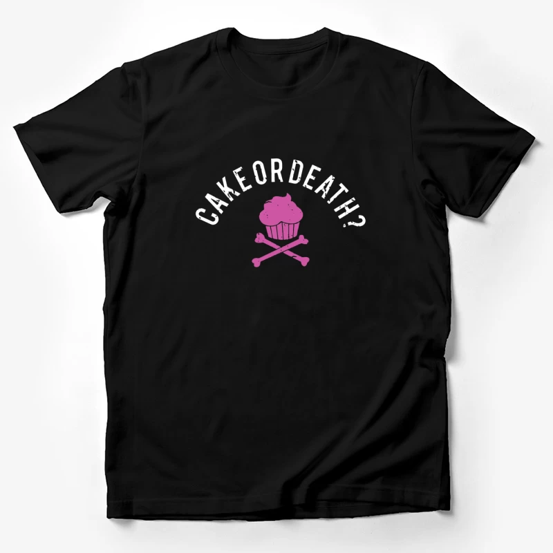 Cake or Death Theme Male T-Shirt