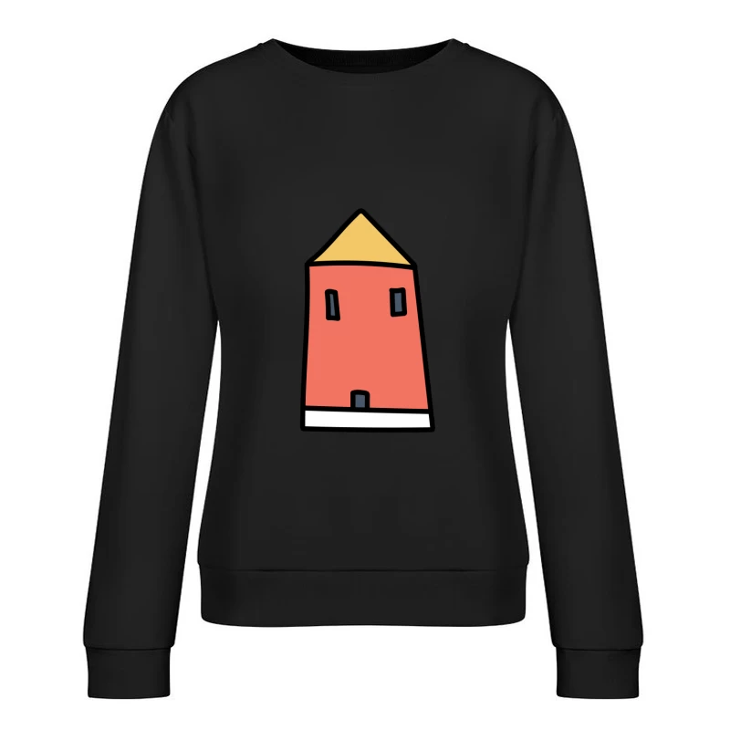Maison simple avec toit Femme Sweat-shirt à enfiler