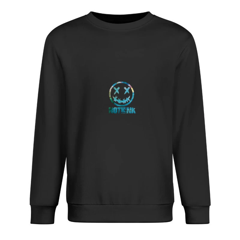 Sourire coloré avec texte Homme Sweat-shirt à enfiler
