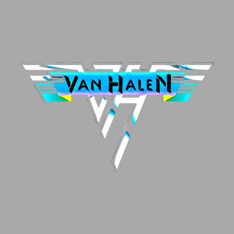 Van Halen Classic Band Logo in Retro 80s Style Female Pullover Hoodie