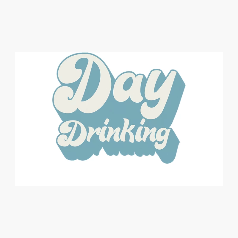 Day Drinking - Typography Booze Lover Design Travel Mug