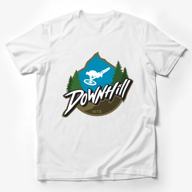 Downhill Mountain Biking Male T-Shirt