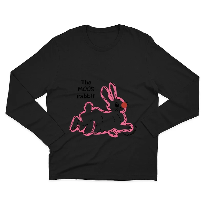 Hase mit Clownsnase Herren Langarm T-Shirt