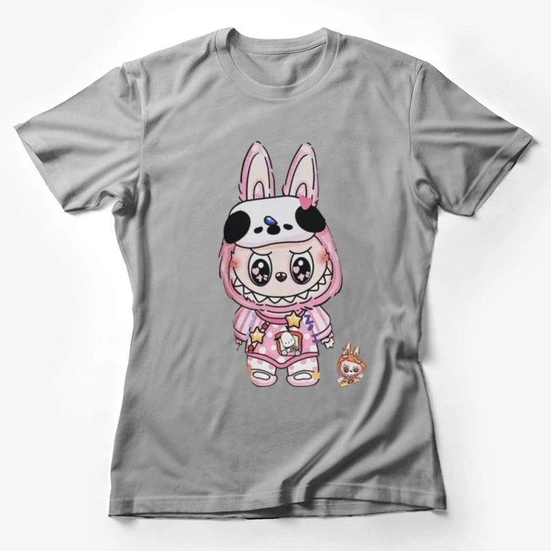 Niedlicher Hase mit Charaktermaske Damen T-Shirt