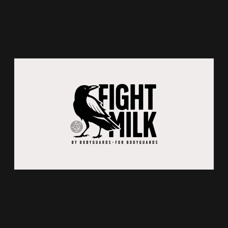 Bodyguard Crow Logo for Fight Milk Desk Mat