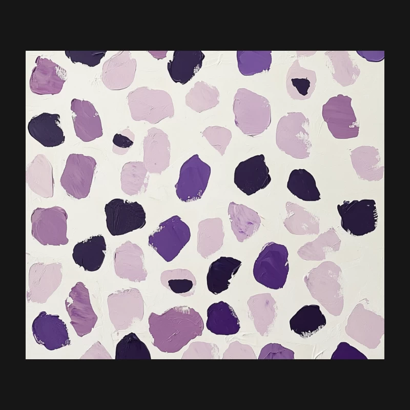 Minimalist Purple Dot Pattern Abstract Artwork Mouse Pad