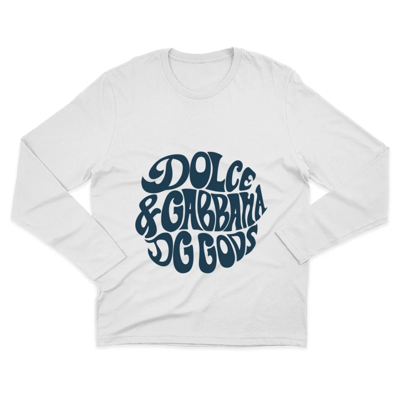 Dolce & Gabbana Logo Design im Retro-Stil Herren Langarm T-Shirt