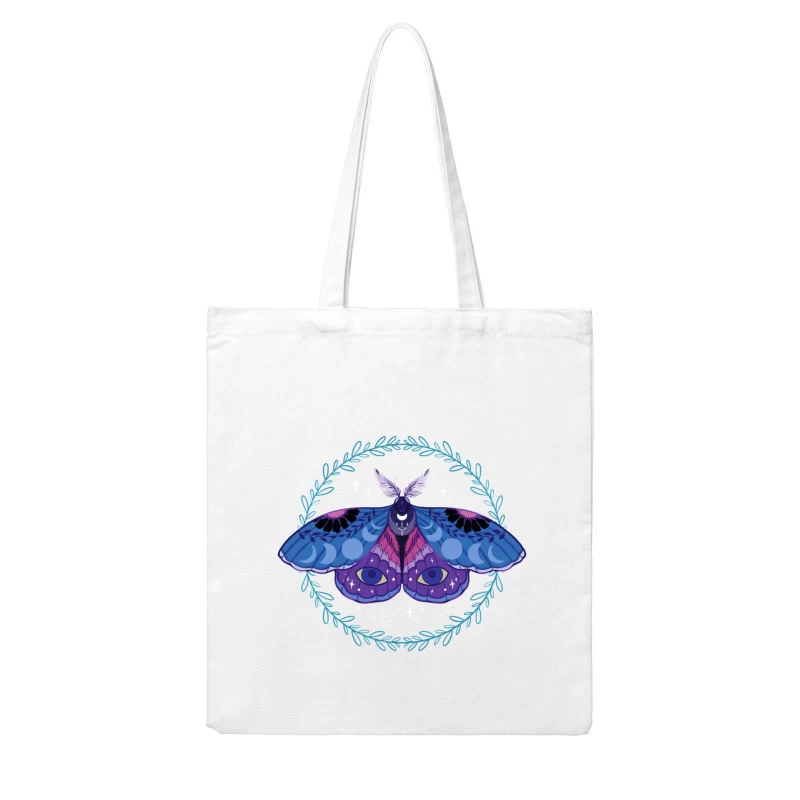 Celestial Moth – Mystical Nocturnal Elegance Cotton Tote Bag