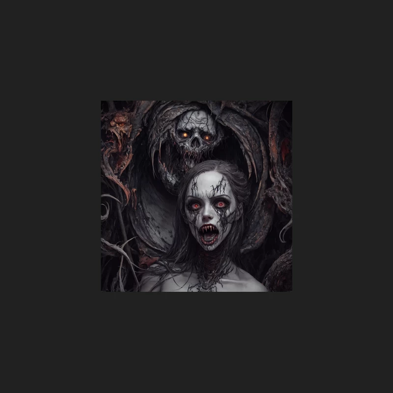 Gothic Nightmare: Demonic Horrors in Dark Fantasy Bucket Hat