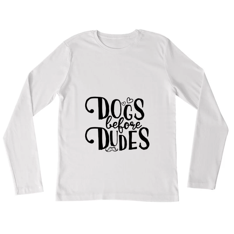 Silhouette de Main Délicate Femme Manches Longues T-Shirt