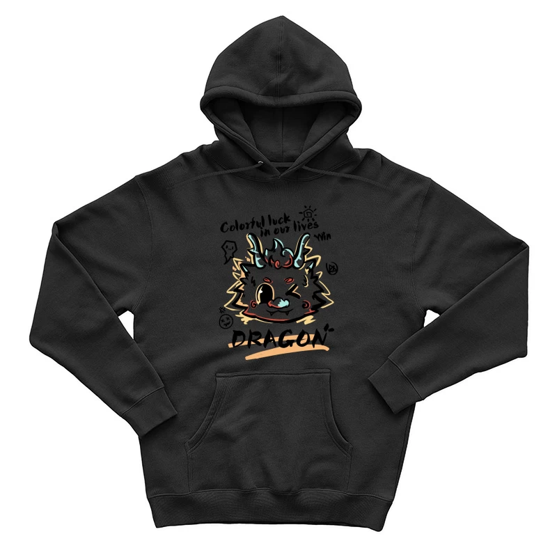 Stilisierter Drachenkopf Herren Pullover Hoodie