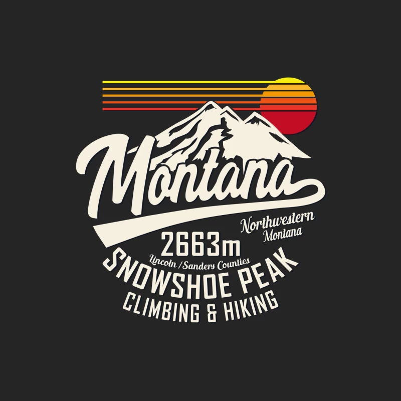 Montana Snowshoe Peak für Klettern und Wandern Herren Pullover Sweatshirt
