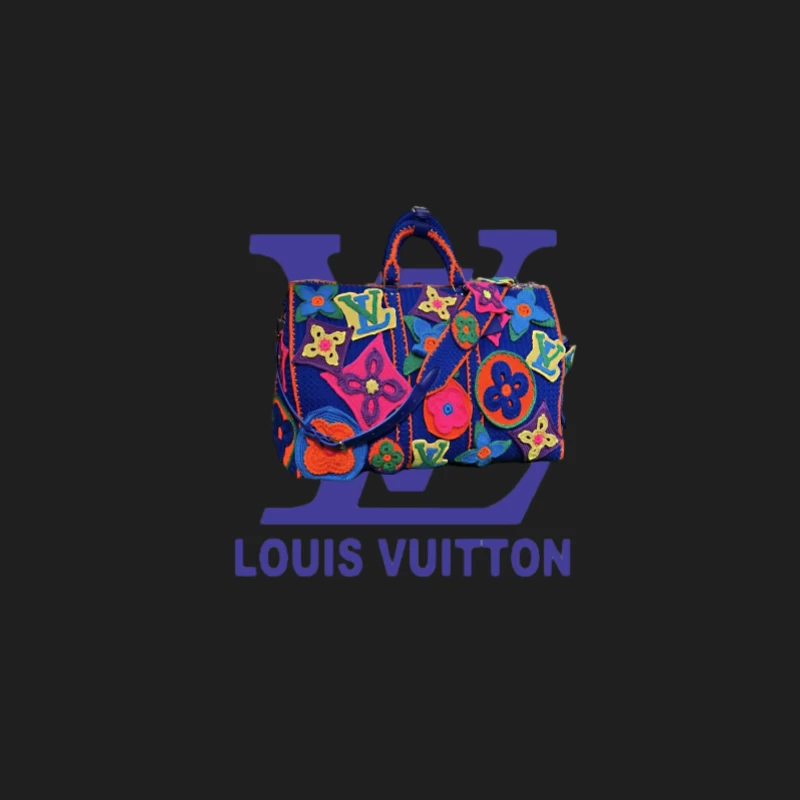 Bunter Louis Vuitton Tasche mit Blumenmuster Herren Tanktops