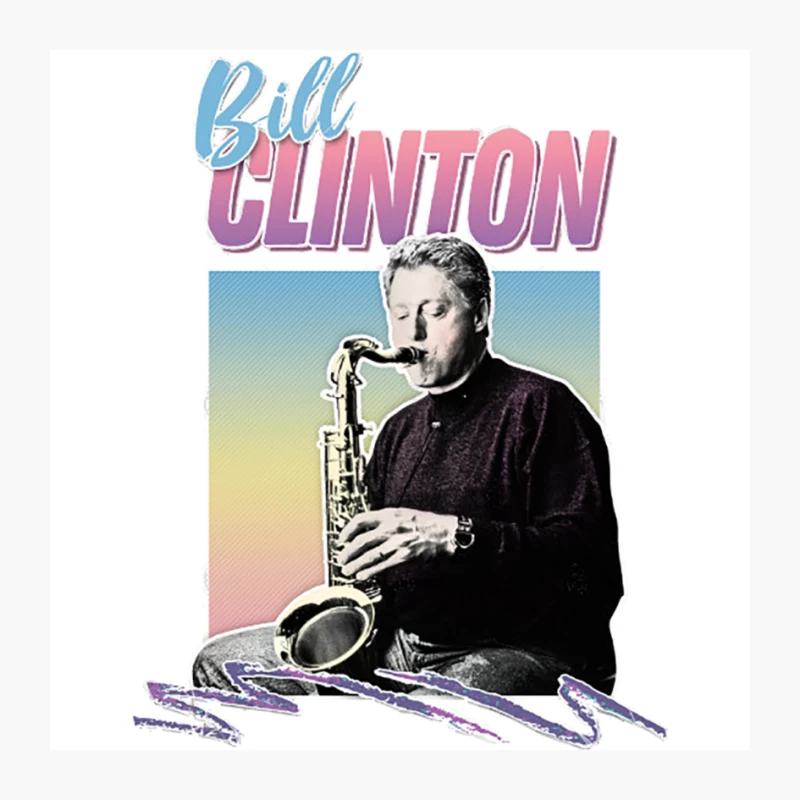 Bill Clinton  90s Style Aesthetic Design Pin