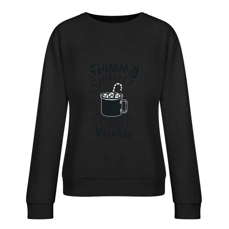 Boisson chaude avec marshmallows Femme Sweat-shirt à enfiler