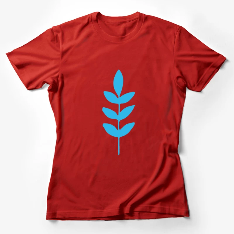 Silhouette de Branche Bleue Femme T-Shirt