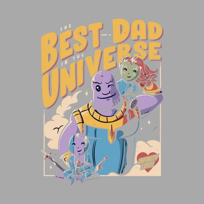 Best Dad in the Universe Comic Art Male Pullover Hoodie