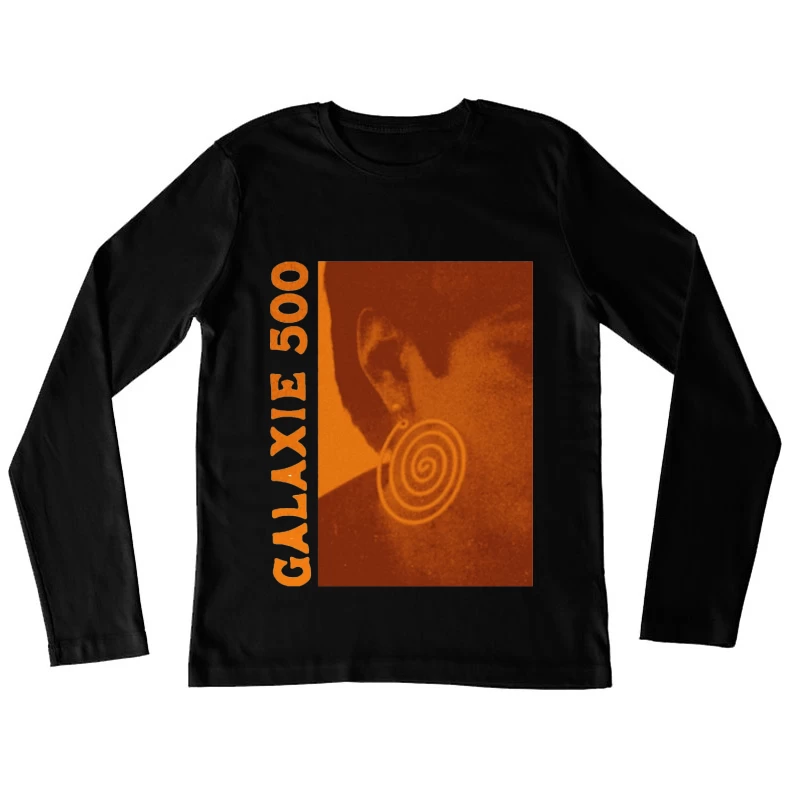 Vintage Sepia Album Cover with Spiral Design Female Long Sleeve T-Shirt